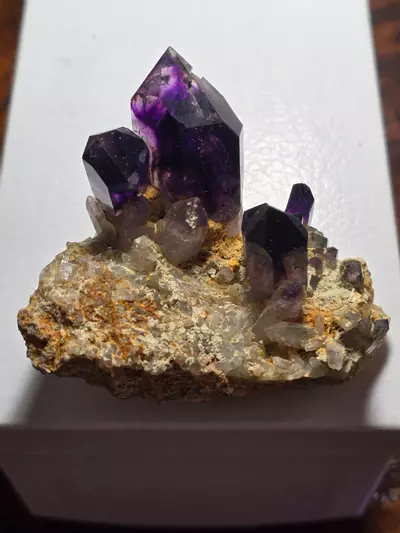 plant/Amethyst in matrix Brandberg Namibia not as common-0-thumbnail
