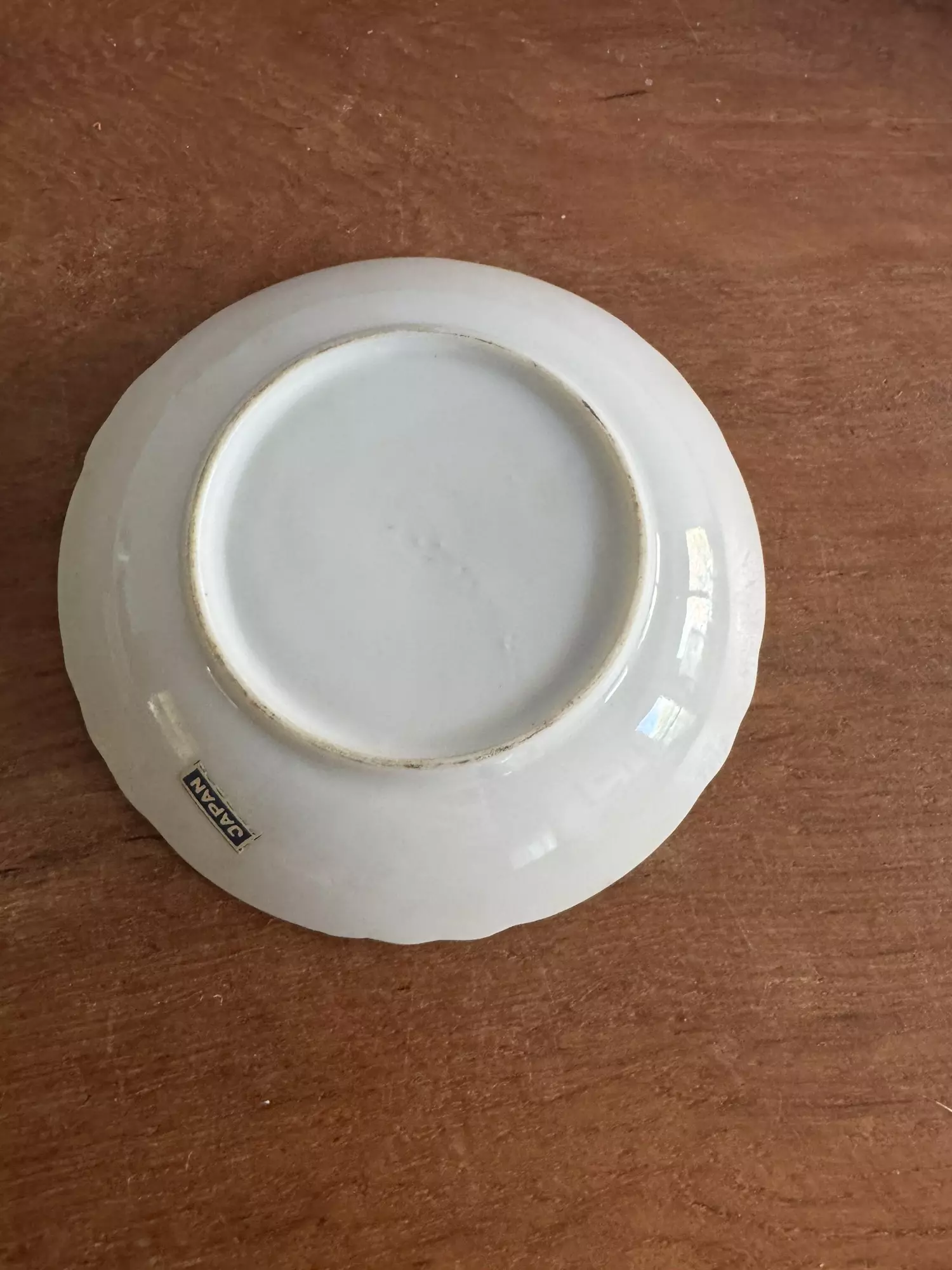 plant/porcelain Collie Fog small plate 4”-1