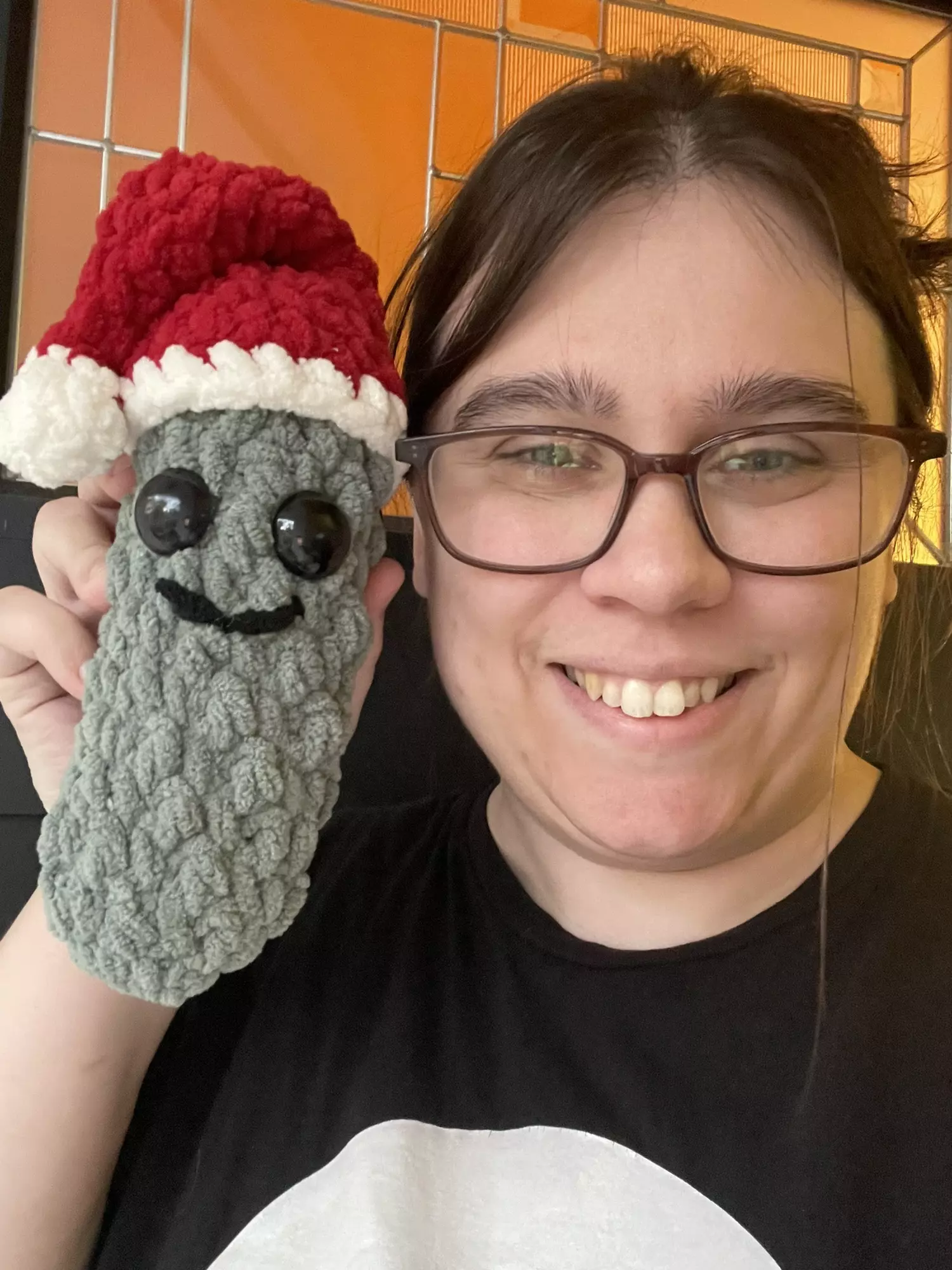 plant/Crochet Christmas Pickle-1