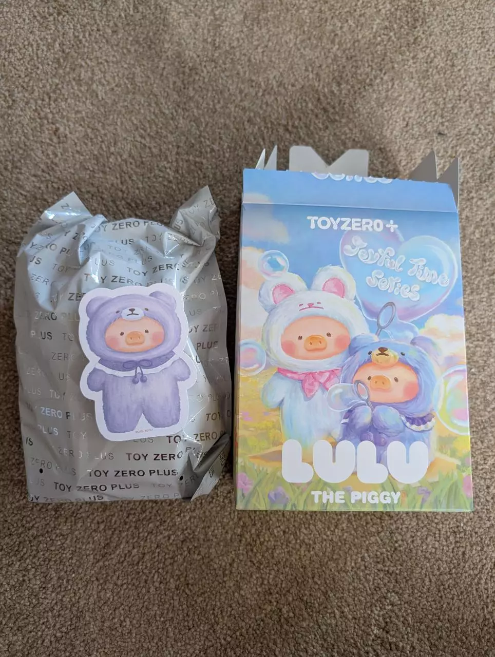 plant/Lulu the Piggy joyful time series, confirmed purple romantic teddy -0