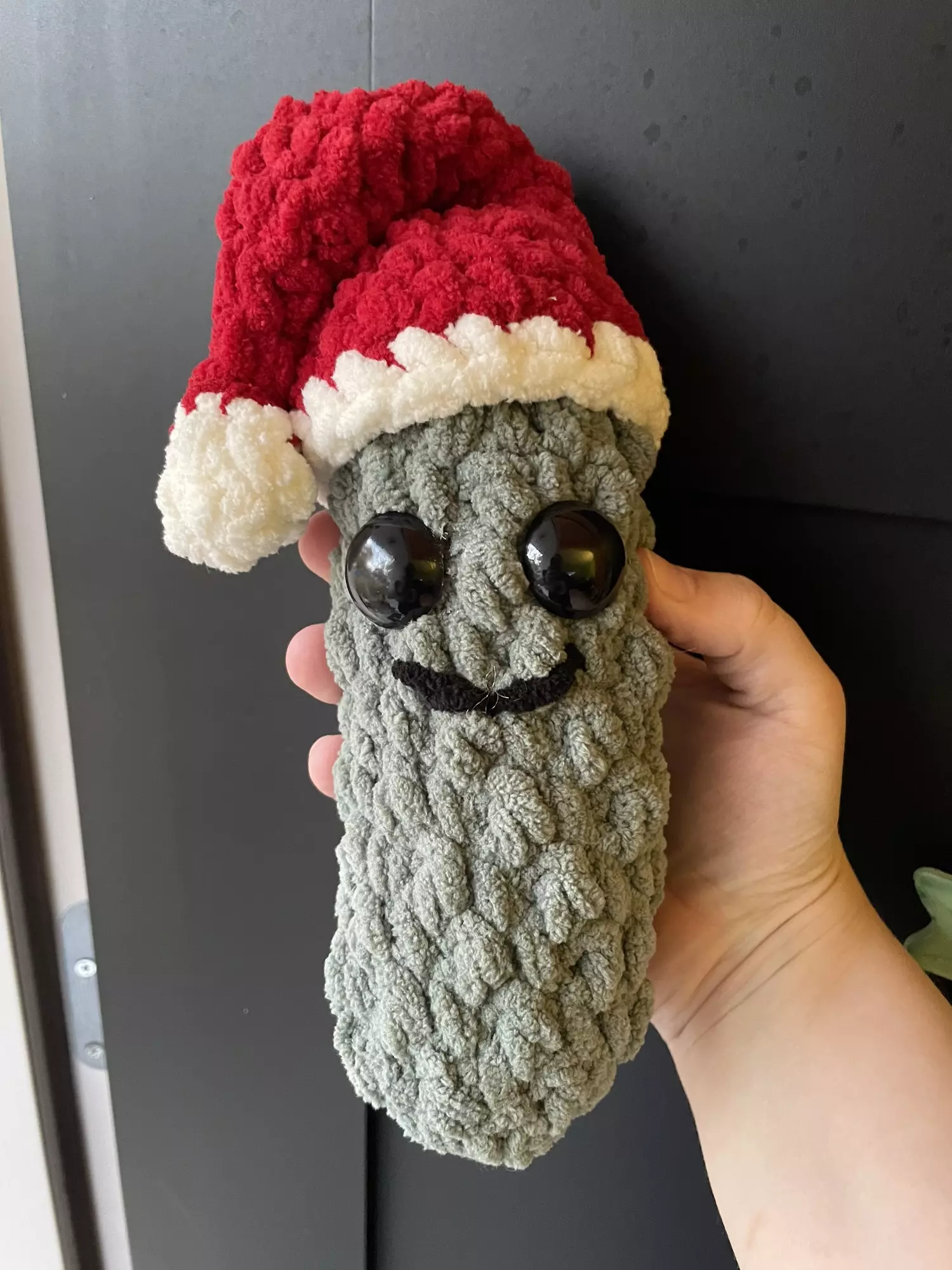 plant/Crochet Christmas Pickle-0