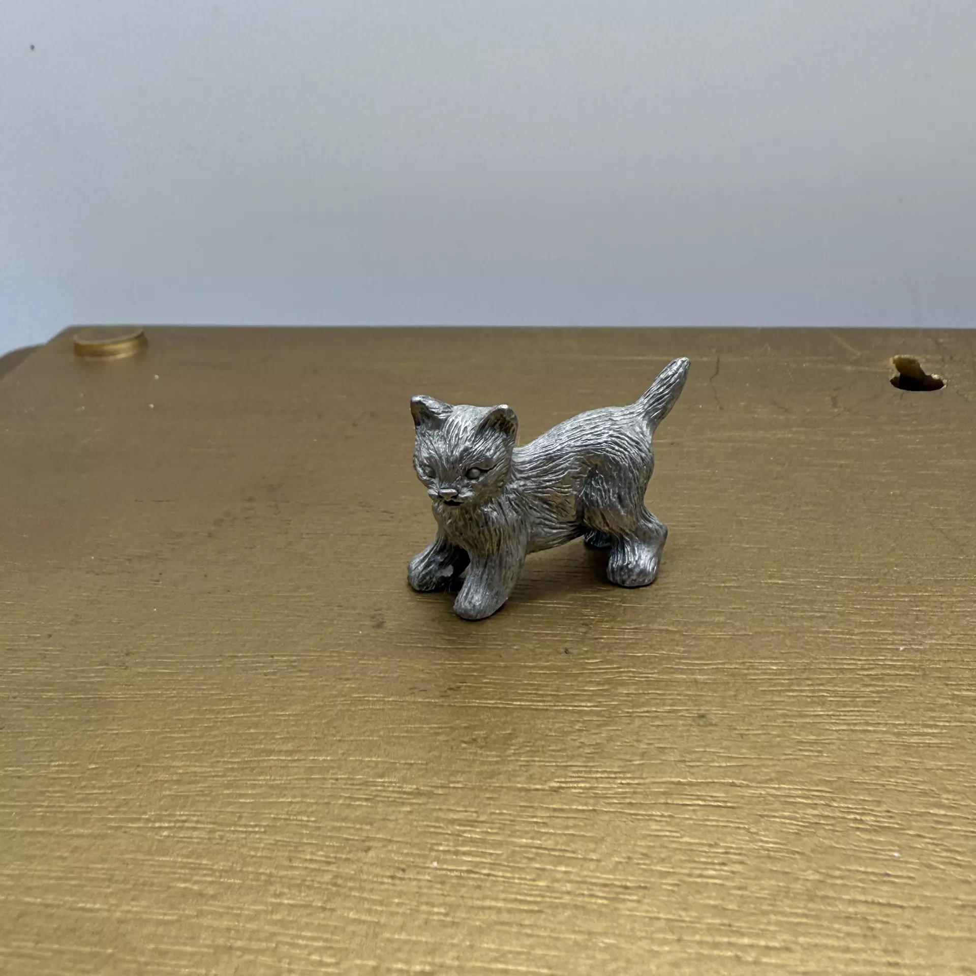 plant/Lot of 3 Vintage Spoontiques Mini Kitten Cat Pewter Figurine 24-0