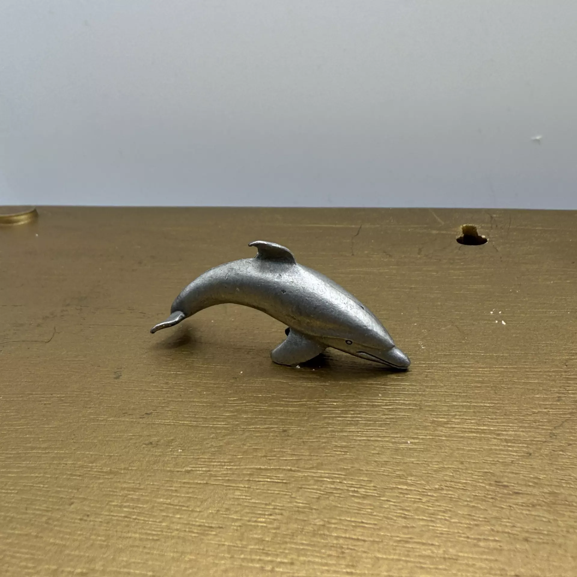plant/Vintage Mini Dolphin Spoontiques Figurine Pewter #243 1982-0