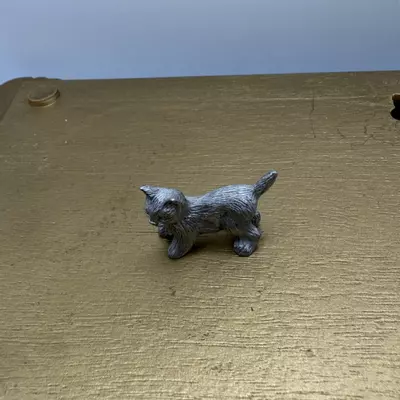 plant/Lot of 3 Vintage Spoontiques Mini Kitten Cat Pewter Figurine 24-2-thumbnail