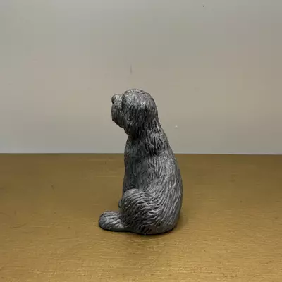 plant/Vintage RB Pewter Old English Sheepdog Figurine-1-thumbnail