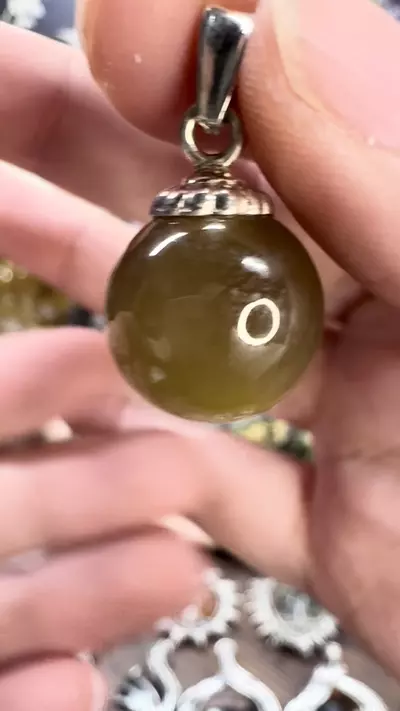 plant/$10| Green Jade Pendant #3-1-thumbnail