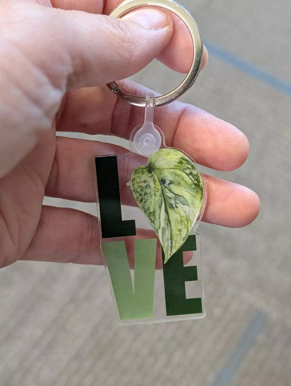 plant/Love Scindapsus GOG Acrylic Key Chain-0