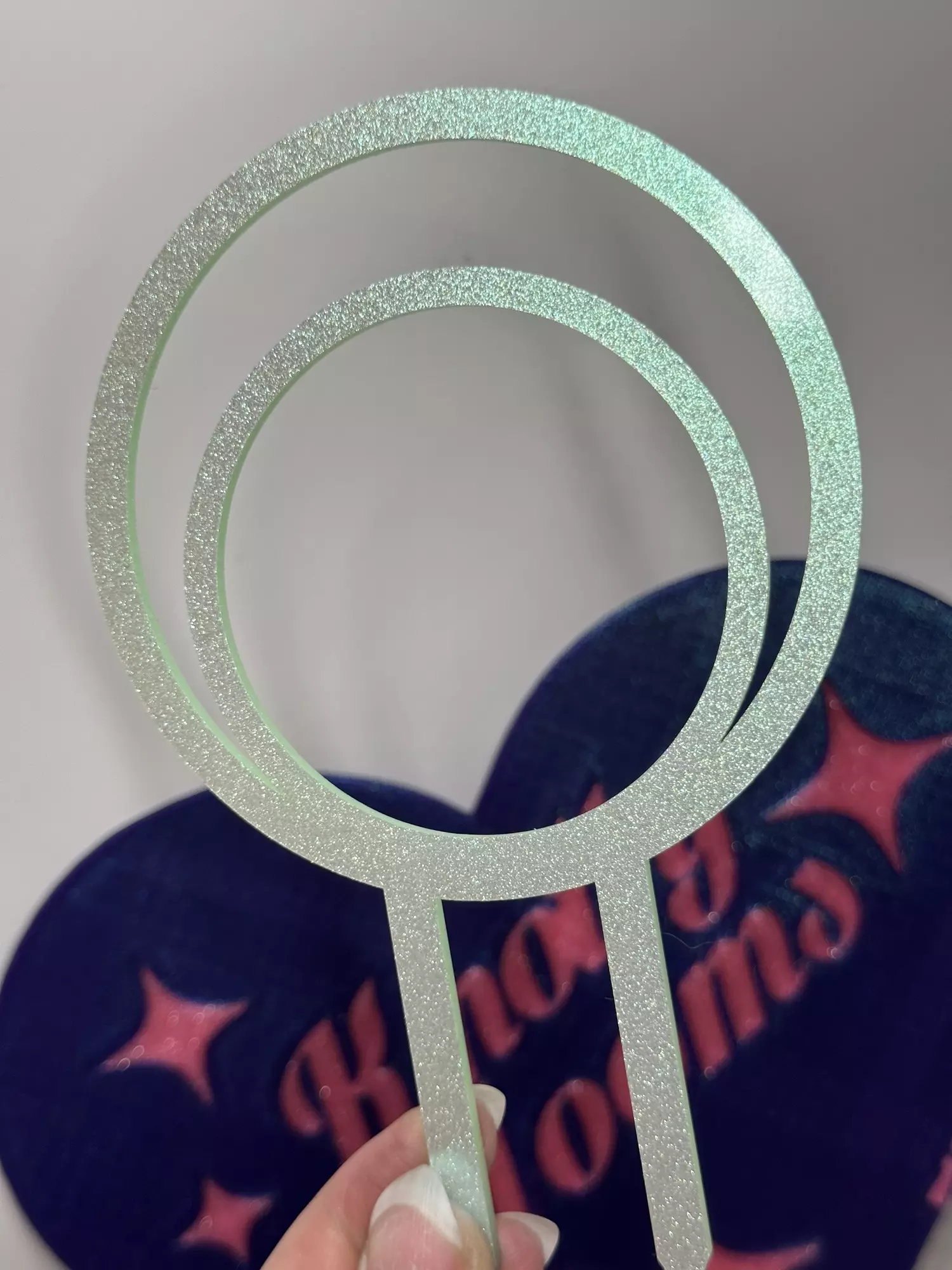 plant/💚 ‘Mint Shimmer’ 6” Double Hoop Trellis-0