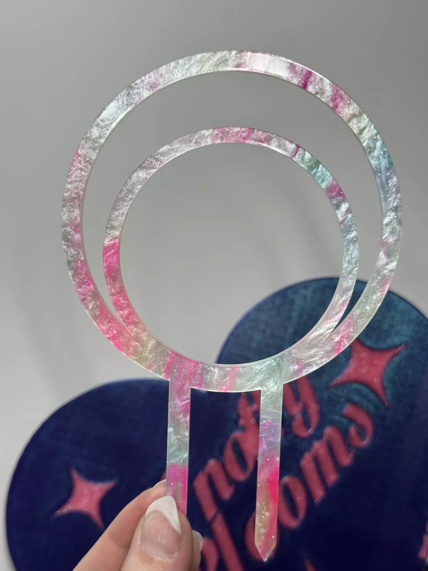 plant/🦄🎀 ‘Unicorn Dream’ 6” Double Hoop Trellis (see description)-0