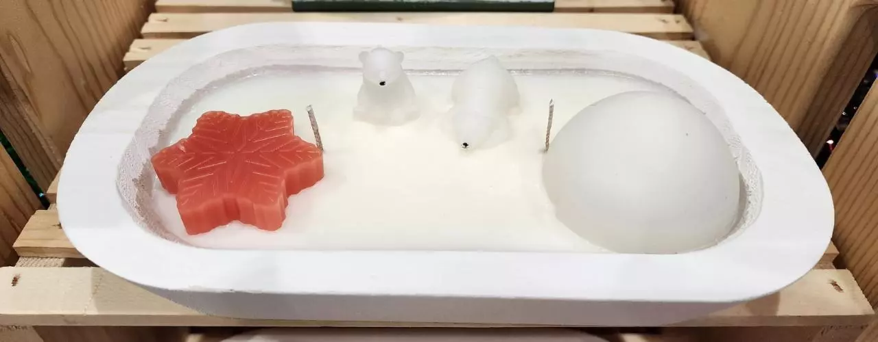 plant/Polar Bear Dough Bowl Candle-0