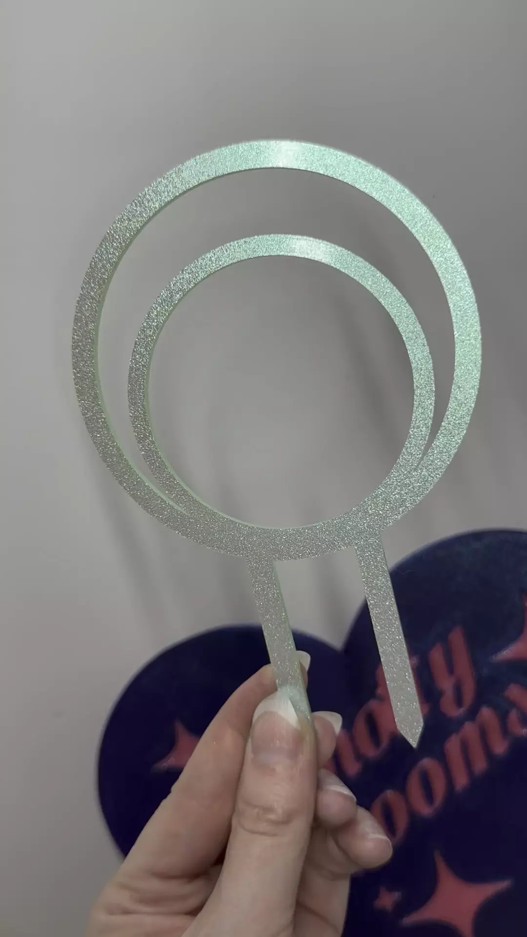 plant/💚 ‘Mint Shimmer’ 6” Double Hoop Trellis-1