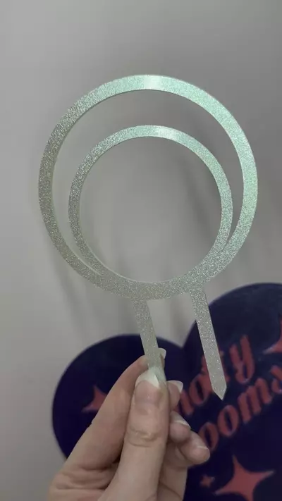 plant/💚 ‘Mint Shimmer’ 6” Double Hoop Trellis-1-thumbnail