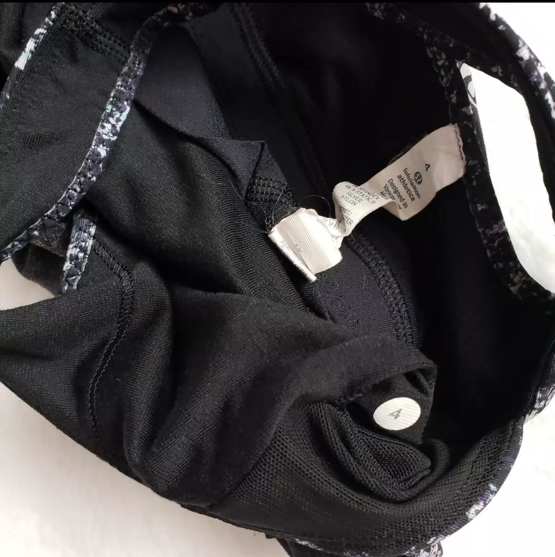 plant/Lululemon - Size 4, Athletic Top w/Bra-3