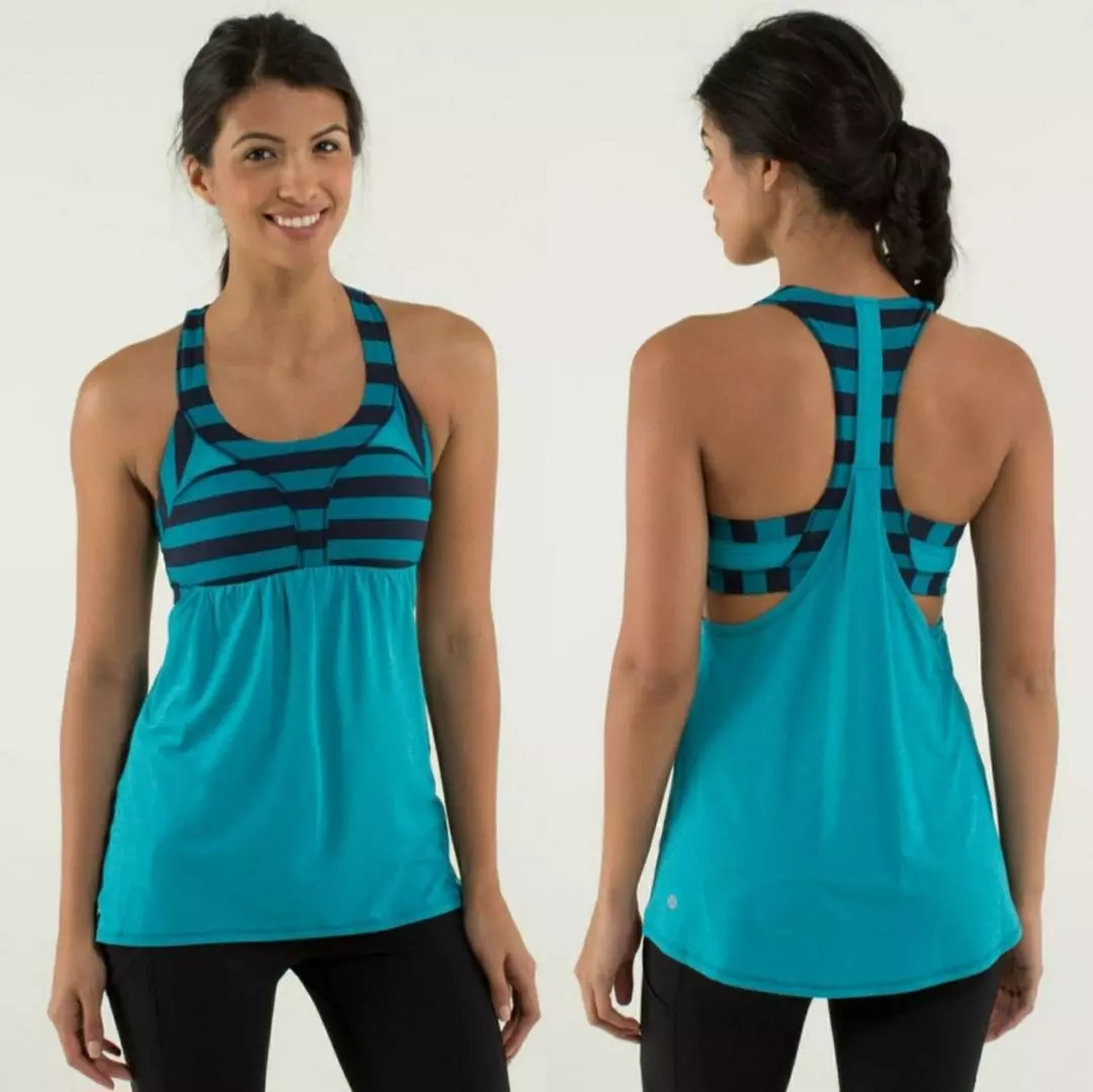 plant/⭐NEW⭐ Lululemon - Size 4, Lululemon 2-In-Run Tank-0