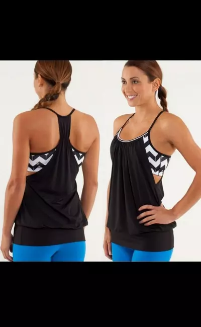 plant/Lululemon - Size 4, No Limit Tank Arrow Chevron-0-thumbnail