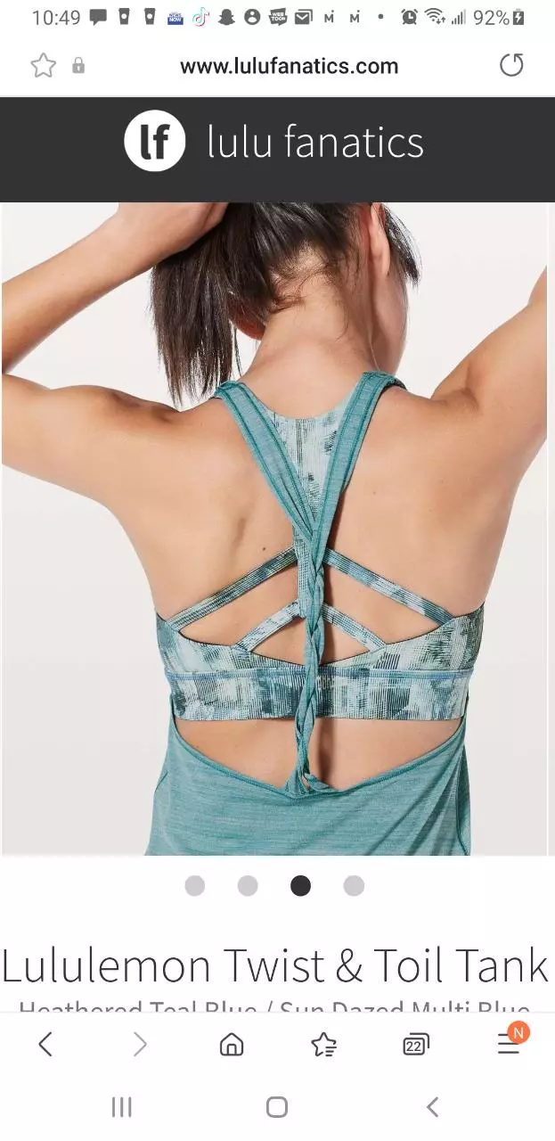 plant/⭐️NWT⭐️ Lululemon- Size 2, Twist & Toil Tank Top-0