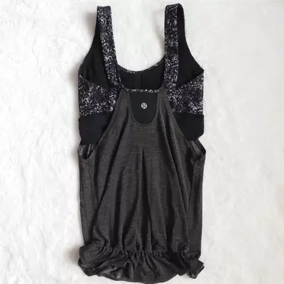 plant/Lululemon - Size 4, Athletic Top w/Bra-1-thumbnail