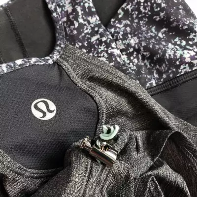 plant/Lululemon - Size 4, Athletic Top w/Bra-2-thumbnail