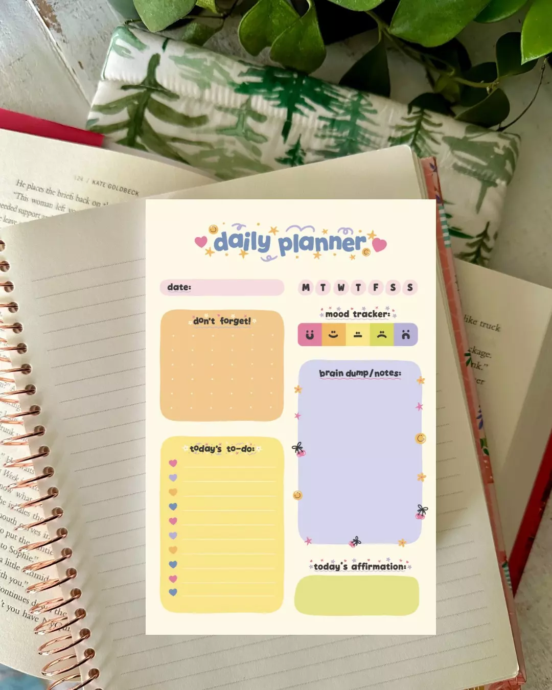 plant/daily planner notepad-0
