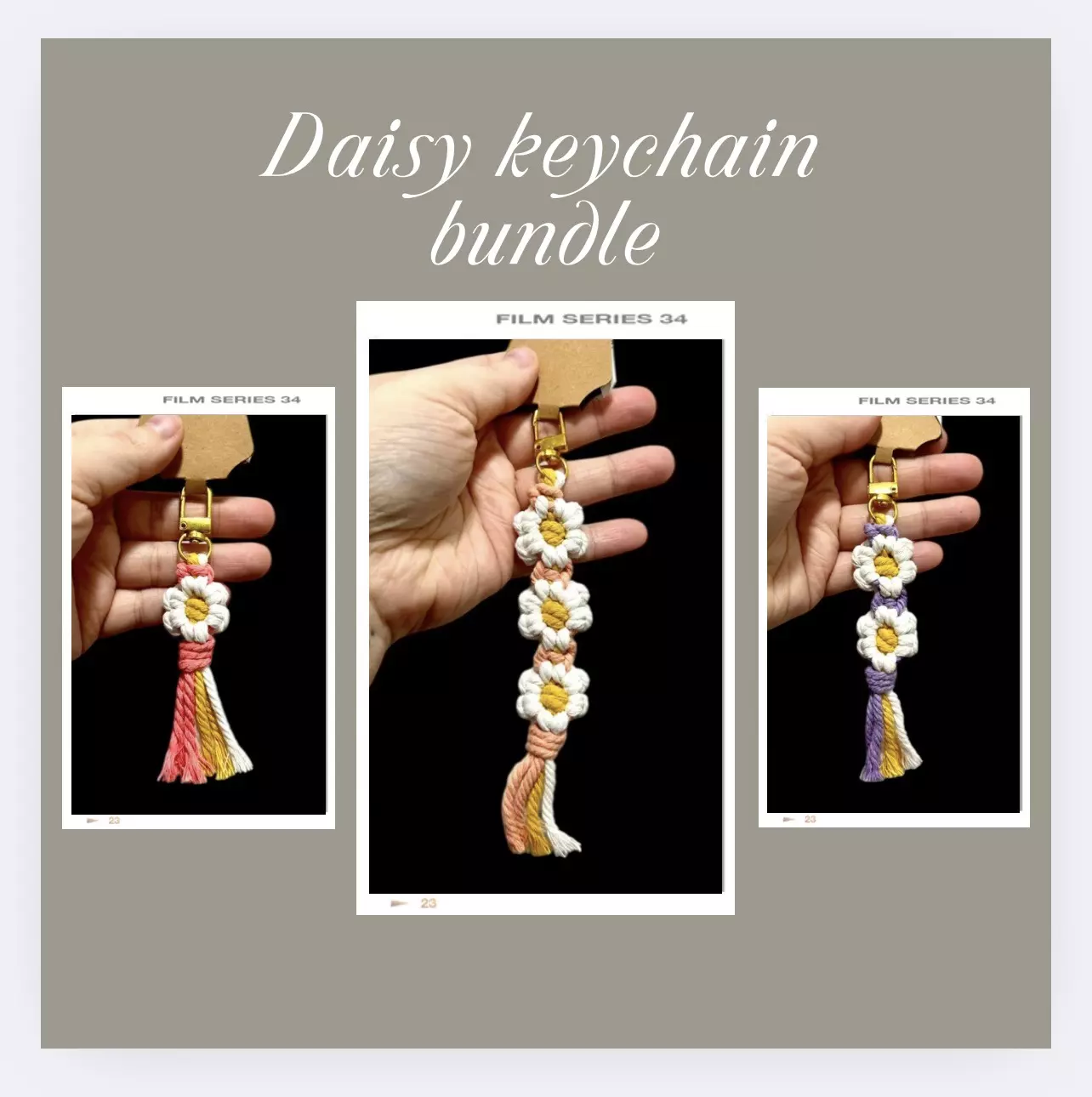 plant/Daisy keychain bundle-0