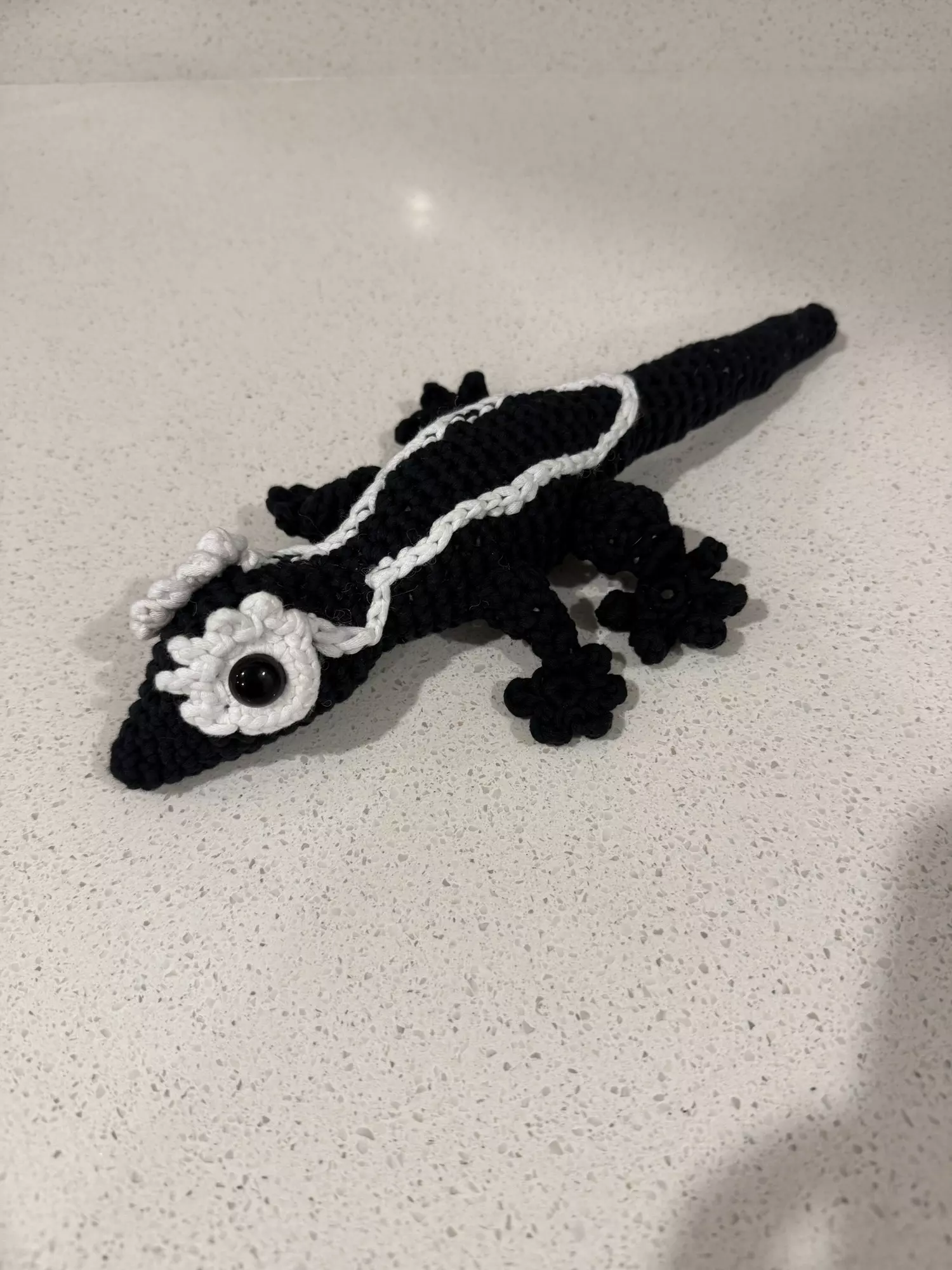 plant/Handmade Crochet Crested Gecko-0