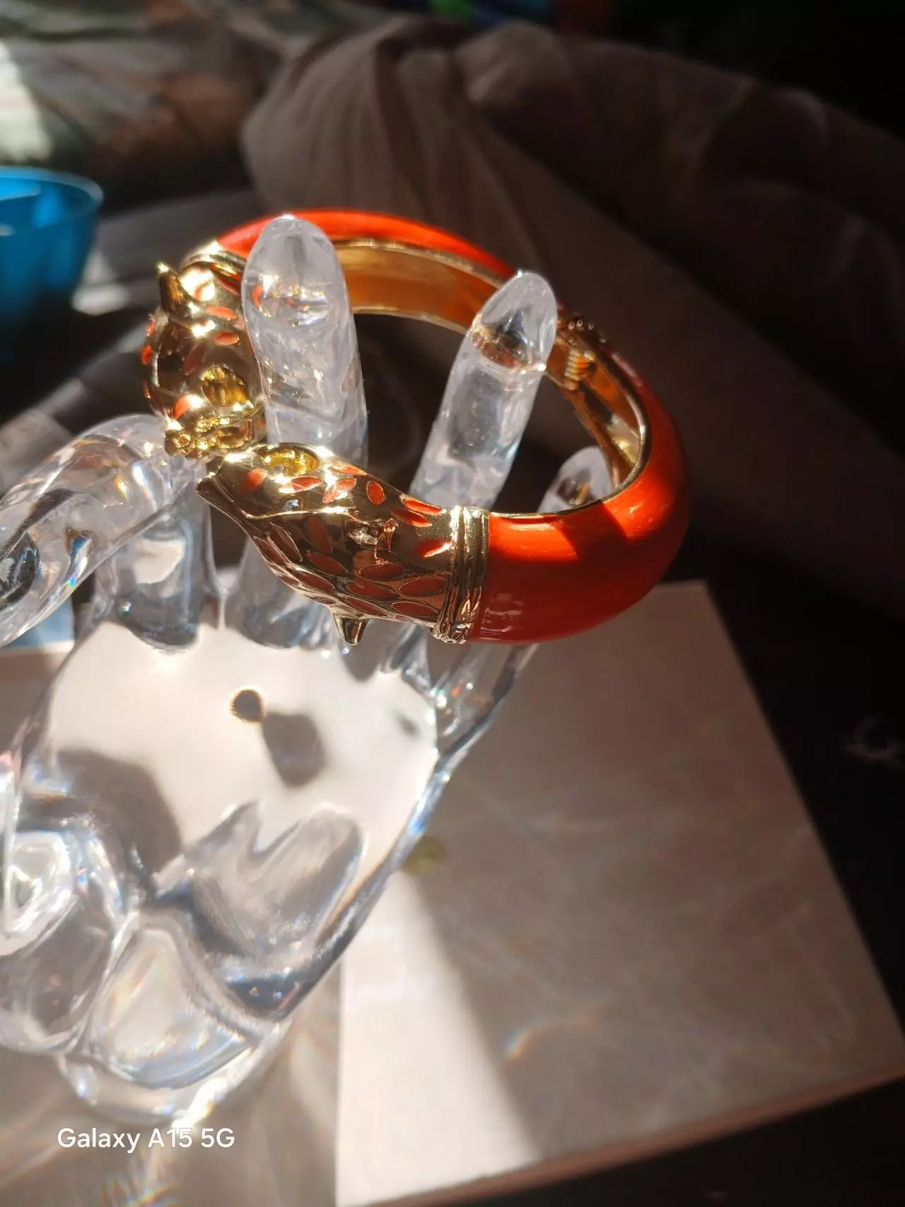 plant/🐆 Exotic Double Panther Head Gold-Plated Cuff Bangle-0