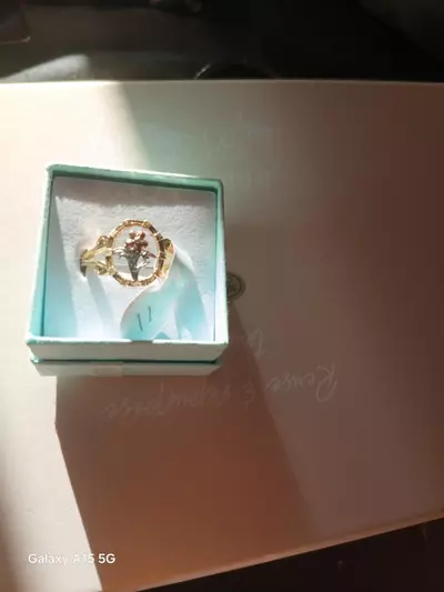 plant/Rose Claddagh/Floral .925 Ring sz11-0-thumbnail