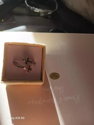 plant/3. Black Cross Dual-Band Ring sz7-0-thumbnail