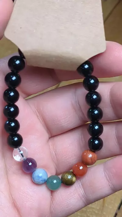 plant/#15290 8mm Mixed Crystal Stretch Bracelet -0-thumbnail