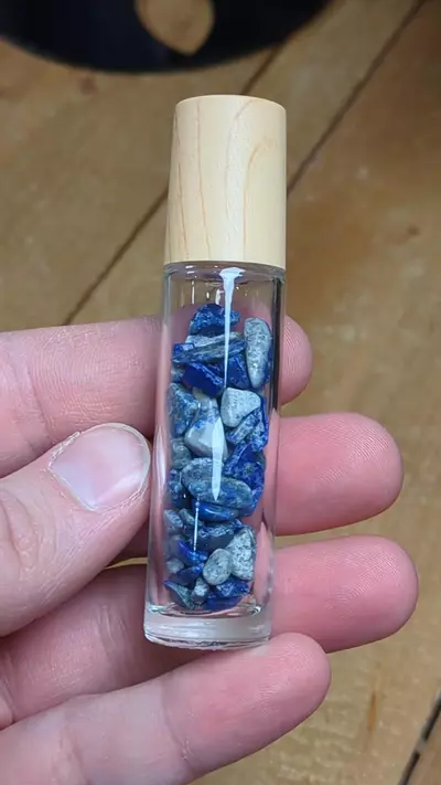 plant/#15891F Roller Bottle w/ Chips and Crystal Roller Ball Lapis Lazuli -0-thumbnail