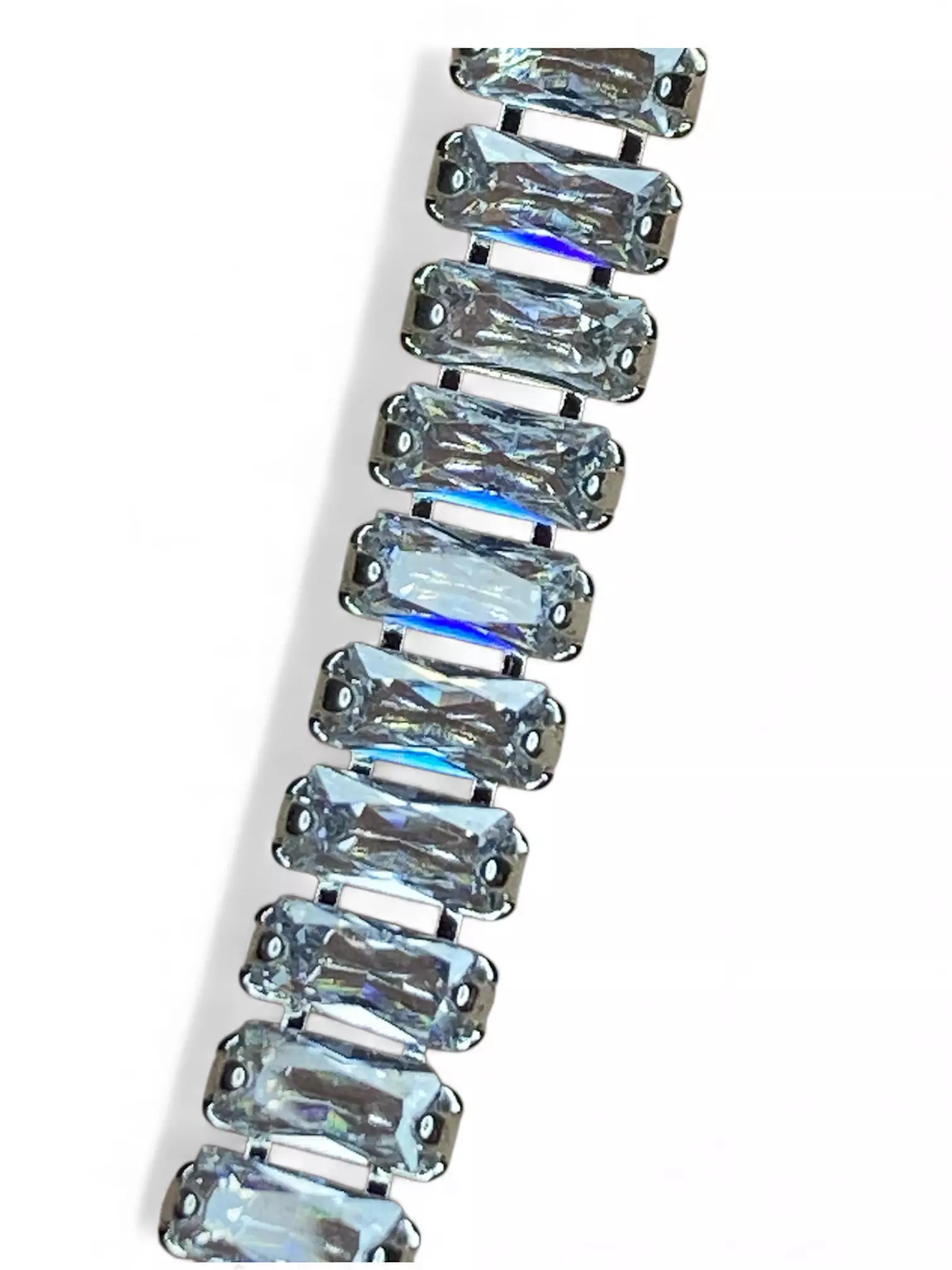 plant/New Silver tone bracelet made with Swarovski-1