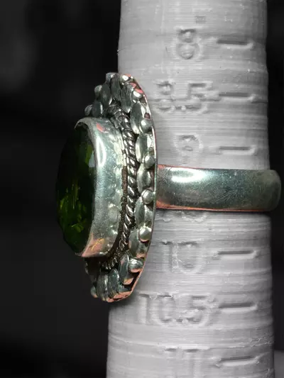 plant/Synthetic peridot ring-2-thumbnail