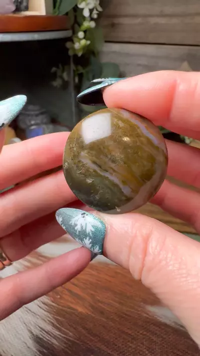 plant/Moss Agate Button -0-thumbnail