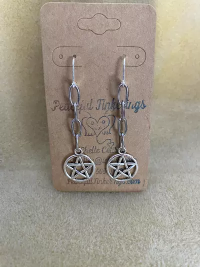 plant/Pentagram earrings-0-thumbnail