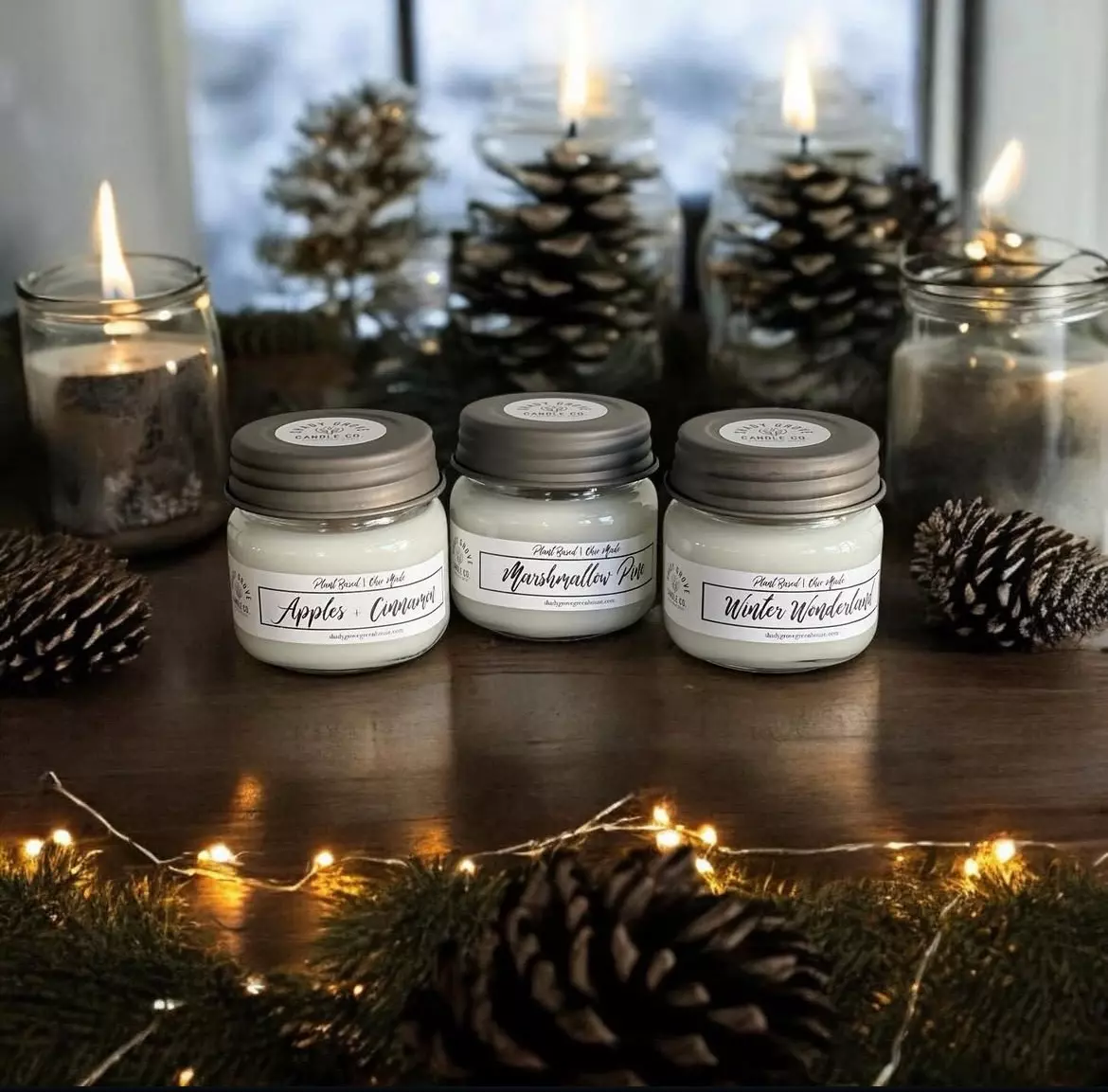 plant/Sweater Weather 8oz Jar Candle-0