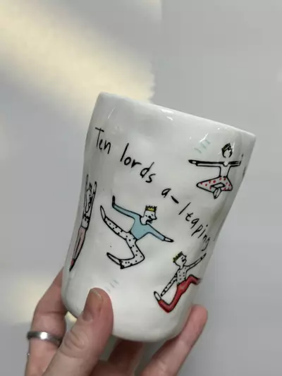 plant/‘Ten Lords a Leaping’ Coffee Mug-0-thumbnail