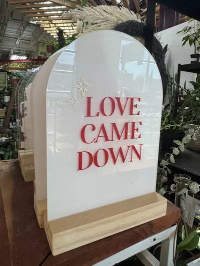 plant/‘Love Came Down’ Handmade Christmas Sign-0-thumbnail