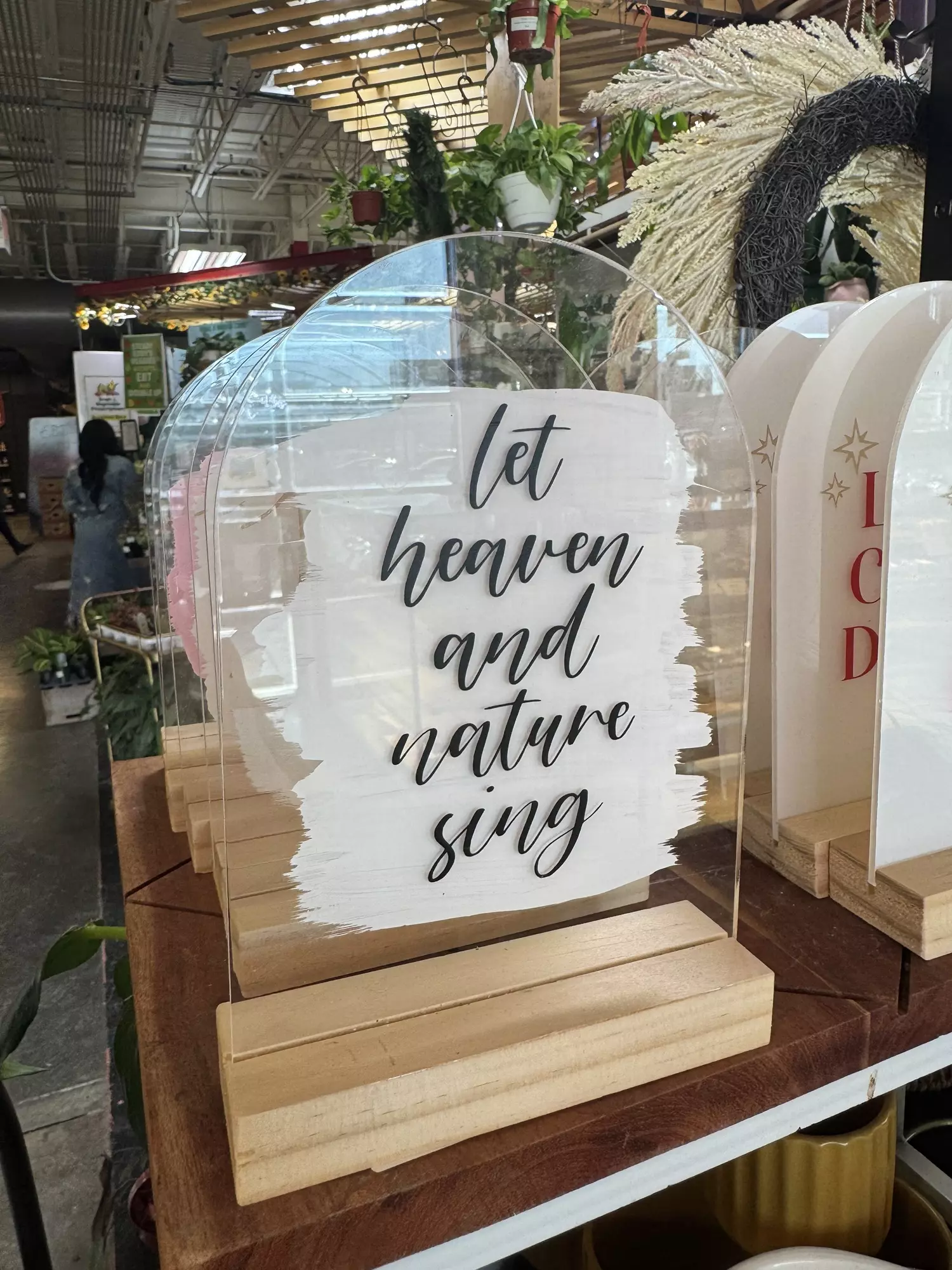 plant/‘Let Heaven and Nature Sing’ Handmade Christmas Sign-0