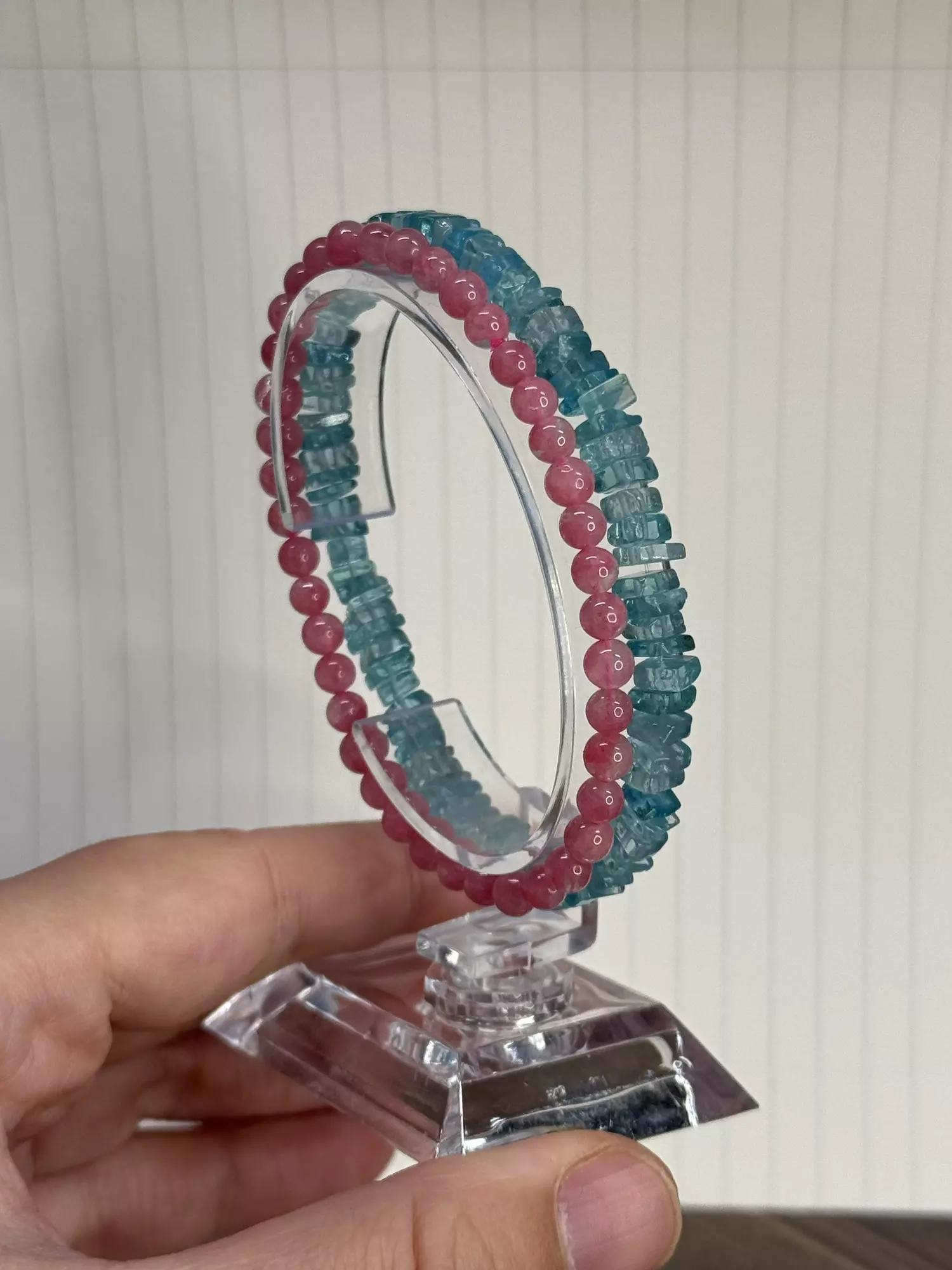 plant/$54| Apatite 5mm ($42) + Rhodonite 5mm ($12)-0