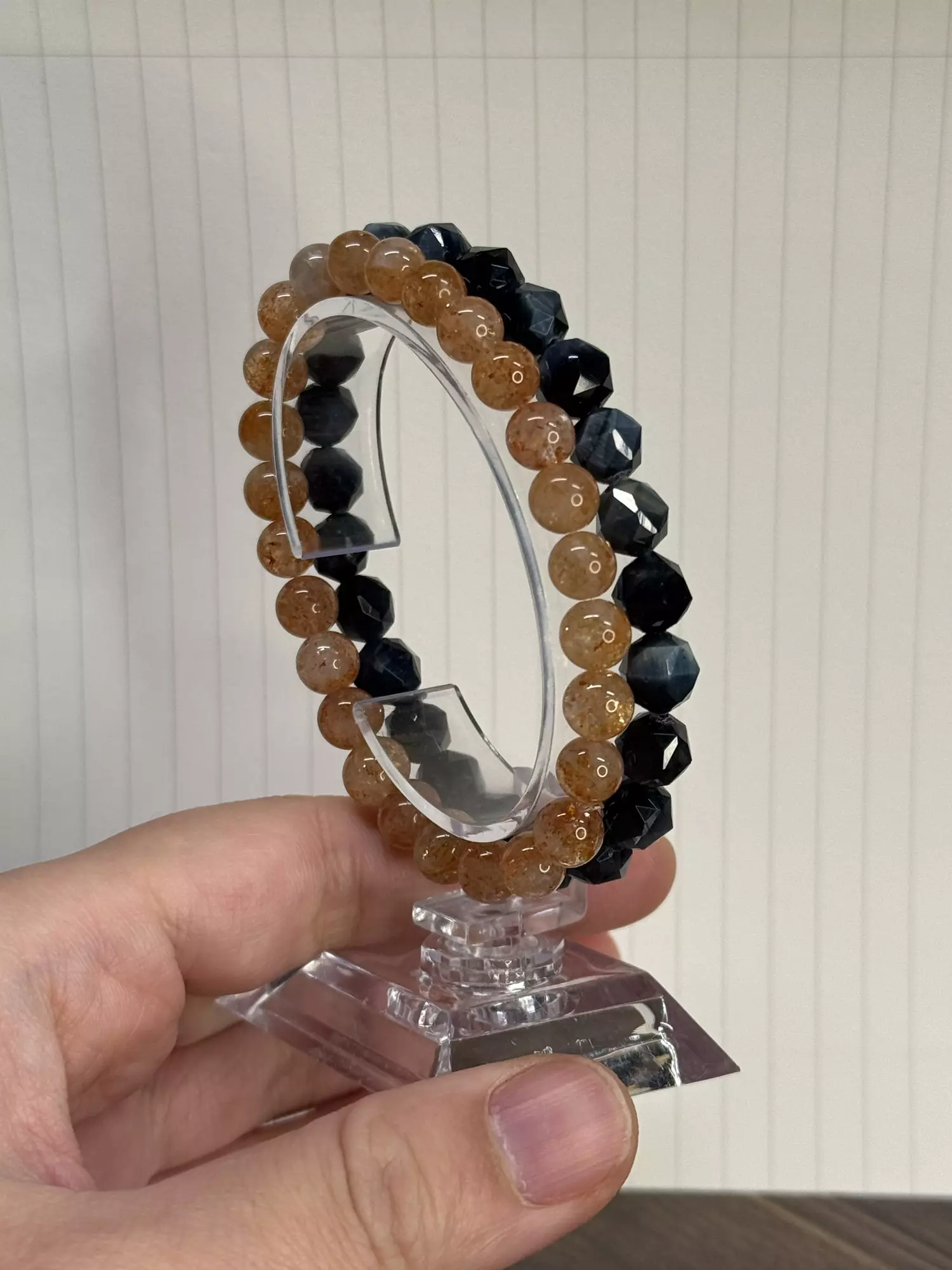 plant/$33| Sunstone 7mm ($18) + Blue Tigereye 8mm ($15)-0