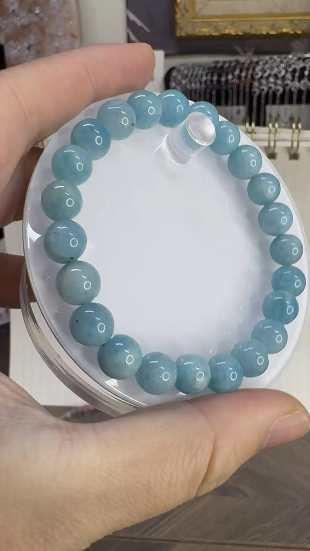 plant/$10| Amazonite Bracelet 9mm-1