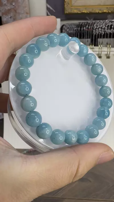 plant/$10| Amazonite Bracelet 9mm-1-thumbnail