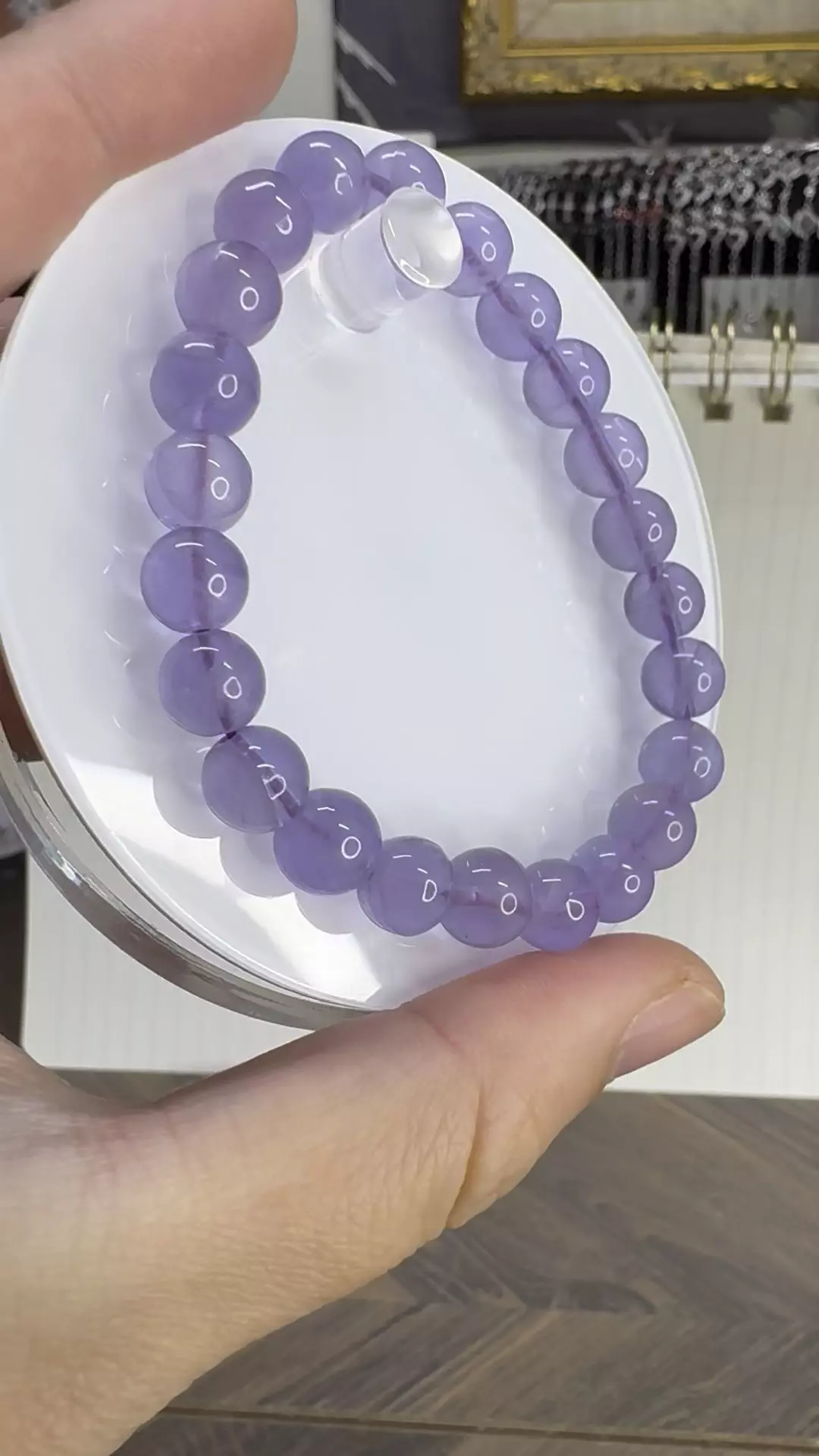 plant/$20| Lavender Amethyst Bracelet-1