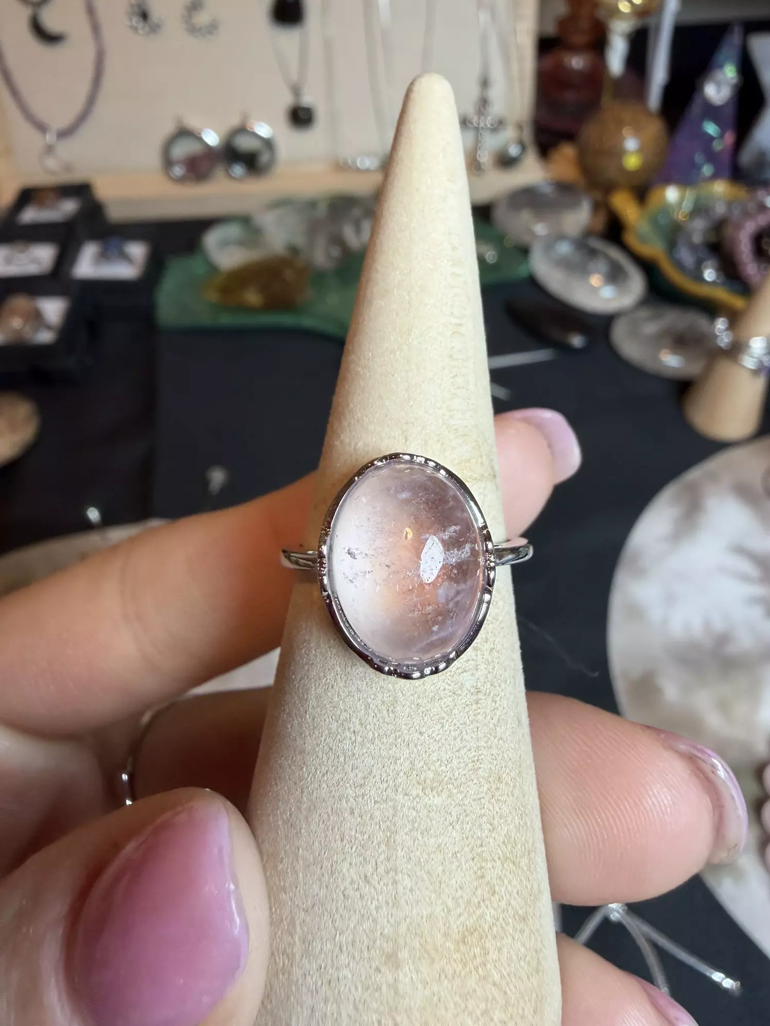 plant/morganite adjustable ring-0