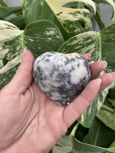 plant/PSS-0077 Jasper & Pyrite Heart-0-thumbnail