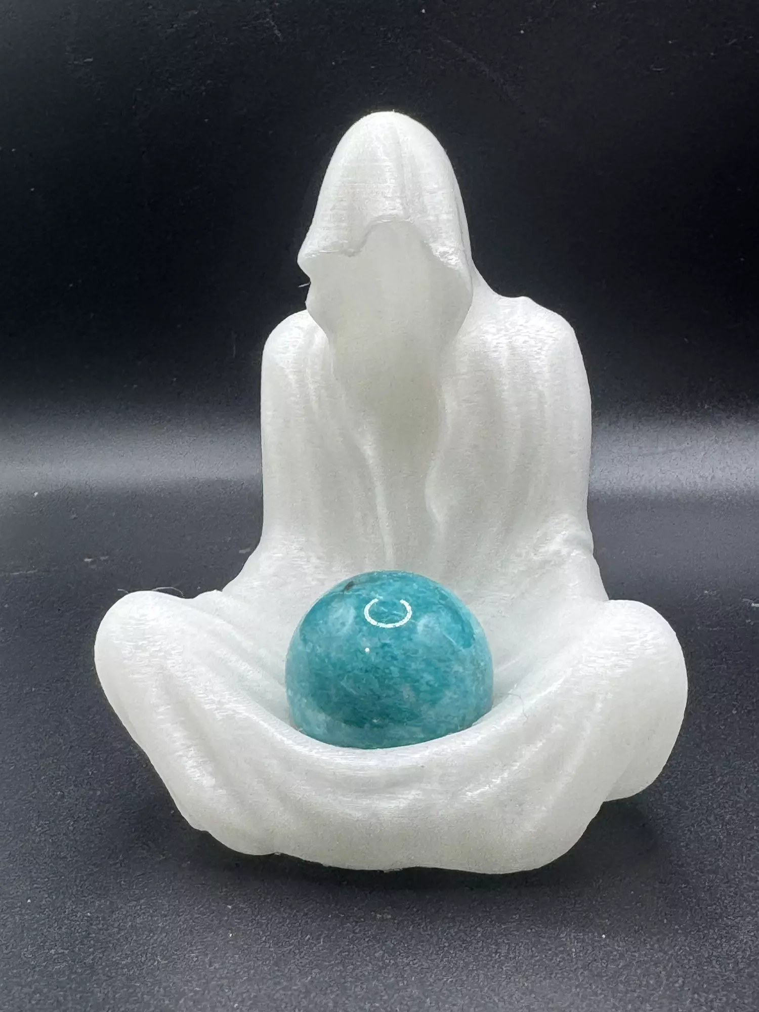 plant/Small glow in the dark ghost sphere holder-0