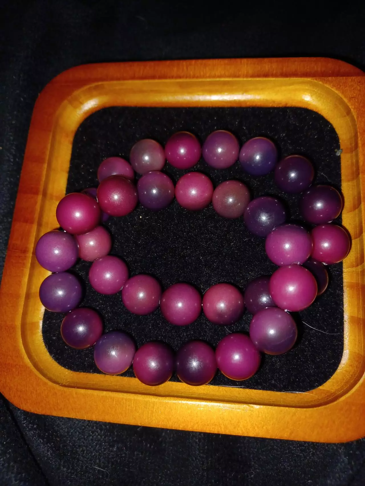 plant/Purple Gradient Bodhi Root Bracelet-0
