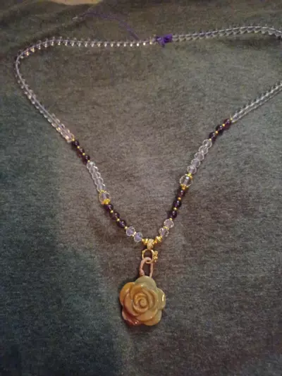 plant/Amethyst, Quartz Crystal and Glass w/detachable Pendent(you get to choose)-0-thumbnail