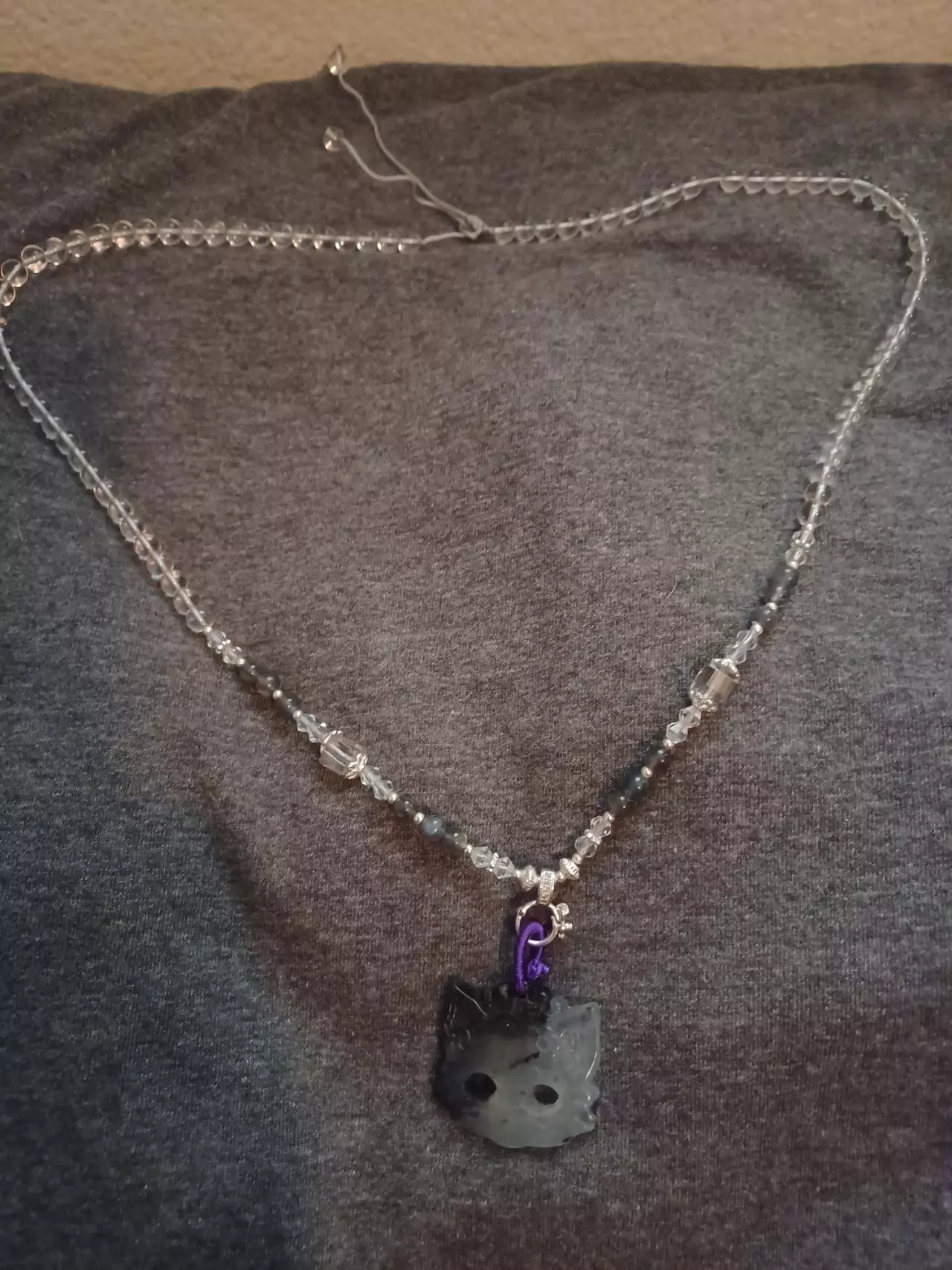 plant/Labradorite, Quartz Crystal and Glass w/ detachable Pendent (you get to choose)-0