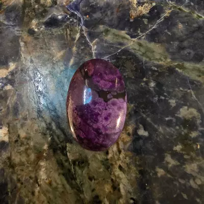 plant/Drilled sugalite cab-0-thumbnail